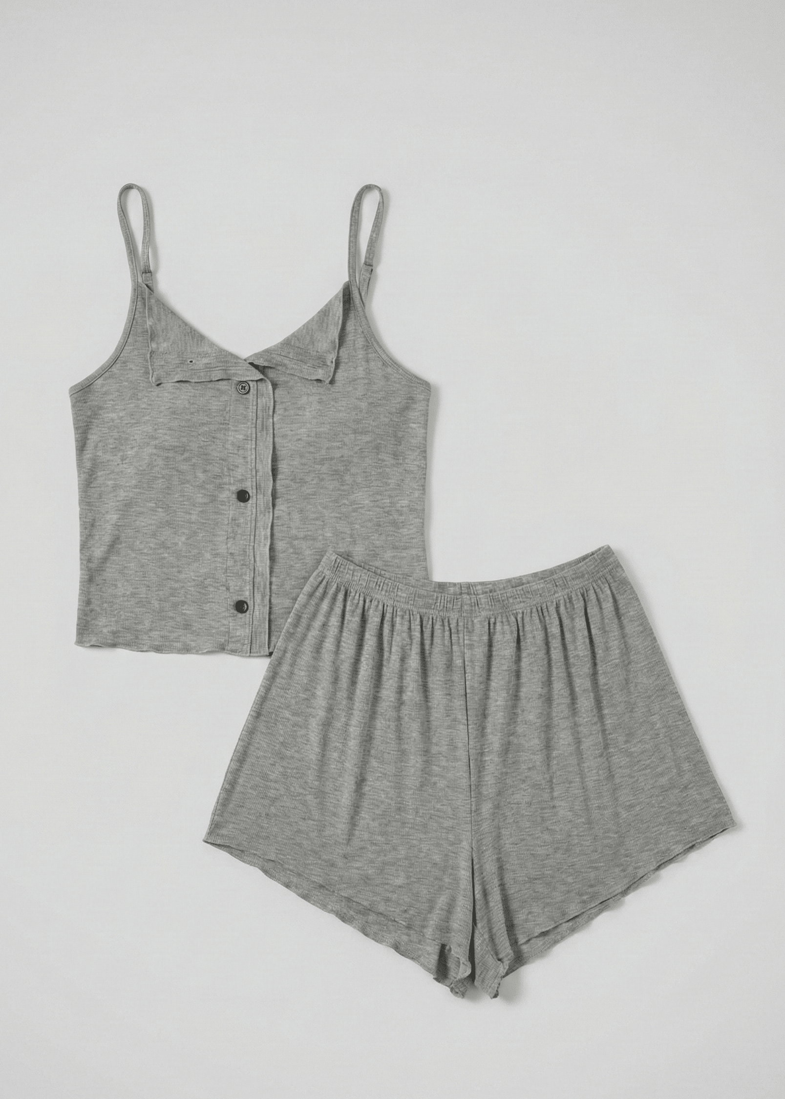  - Ever Lasting - Marlowe Sling V - Neck Pajama Set / White - Pajamas - Ever Lasting