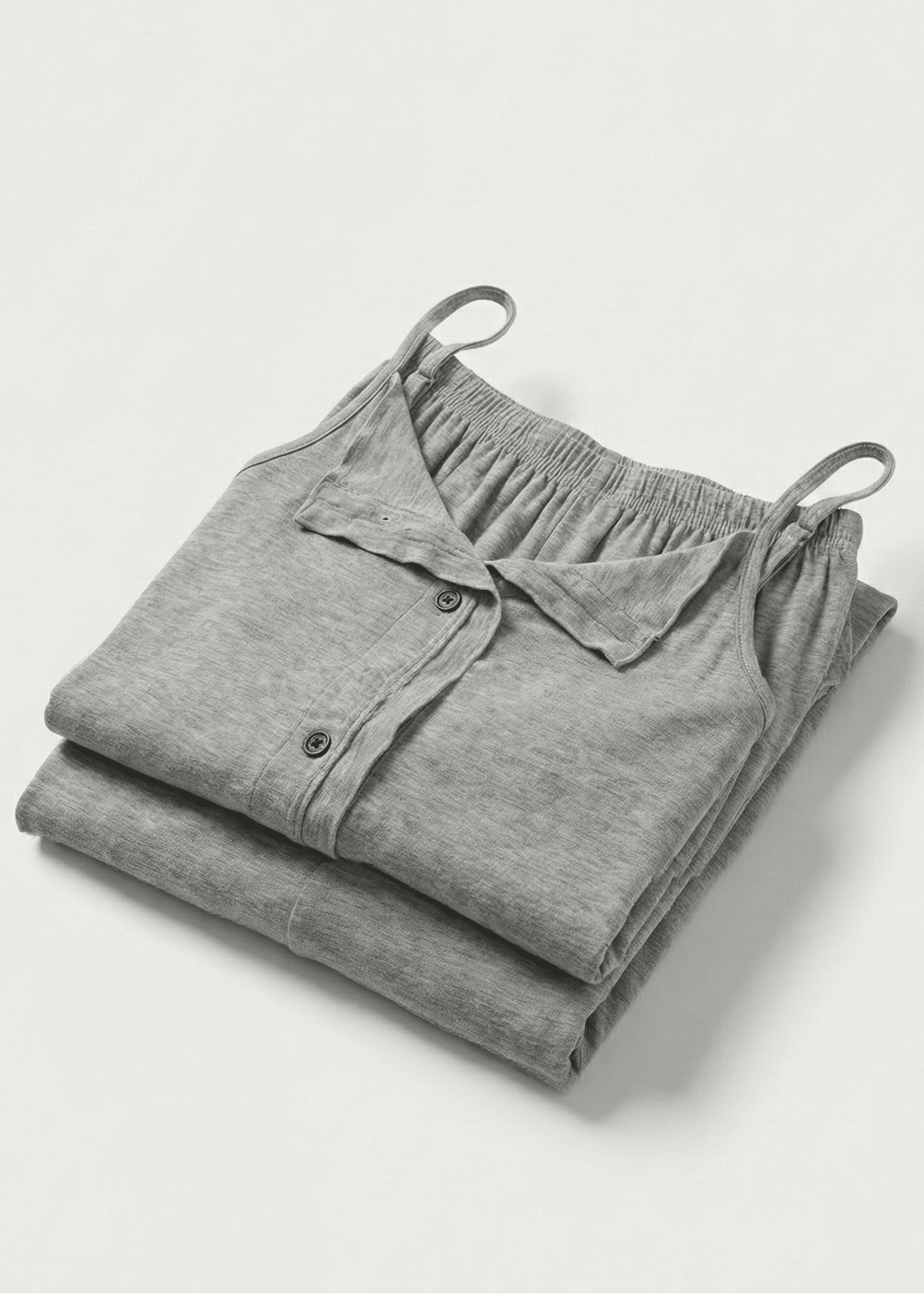  - Ever Lasting - Marlowe Sling V - Neck Pajama Set / White - Pajamas - Ever Lasting