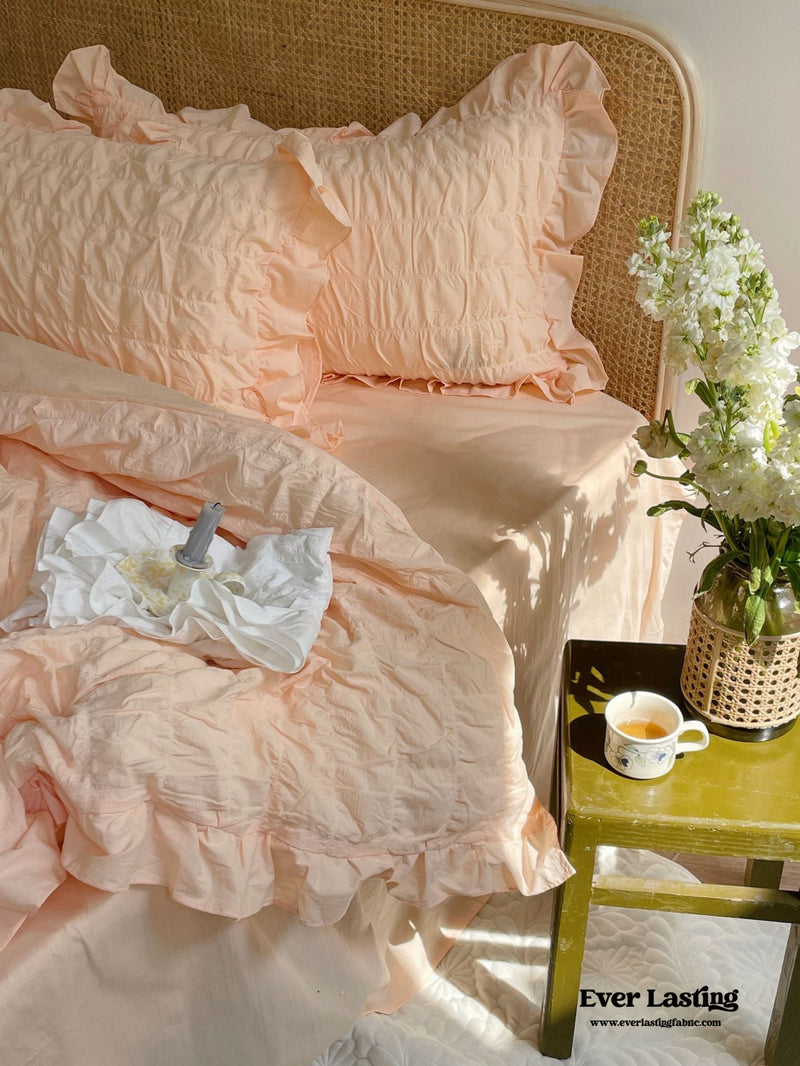 Marshmallow Puff Ruffle Bedding Bundle