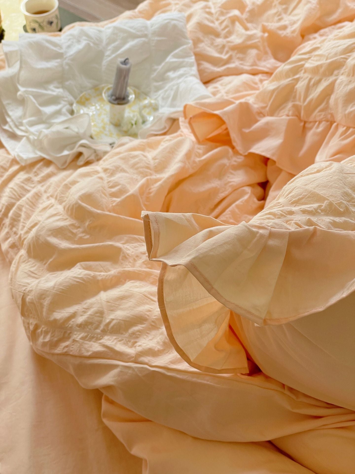  - Ever Lasting - Marshmallow Puff Ruffle Bedding Bundle - Bedding Bundle - Ever Lasting