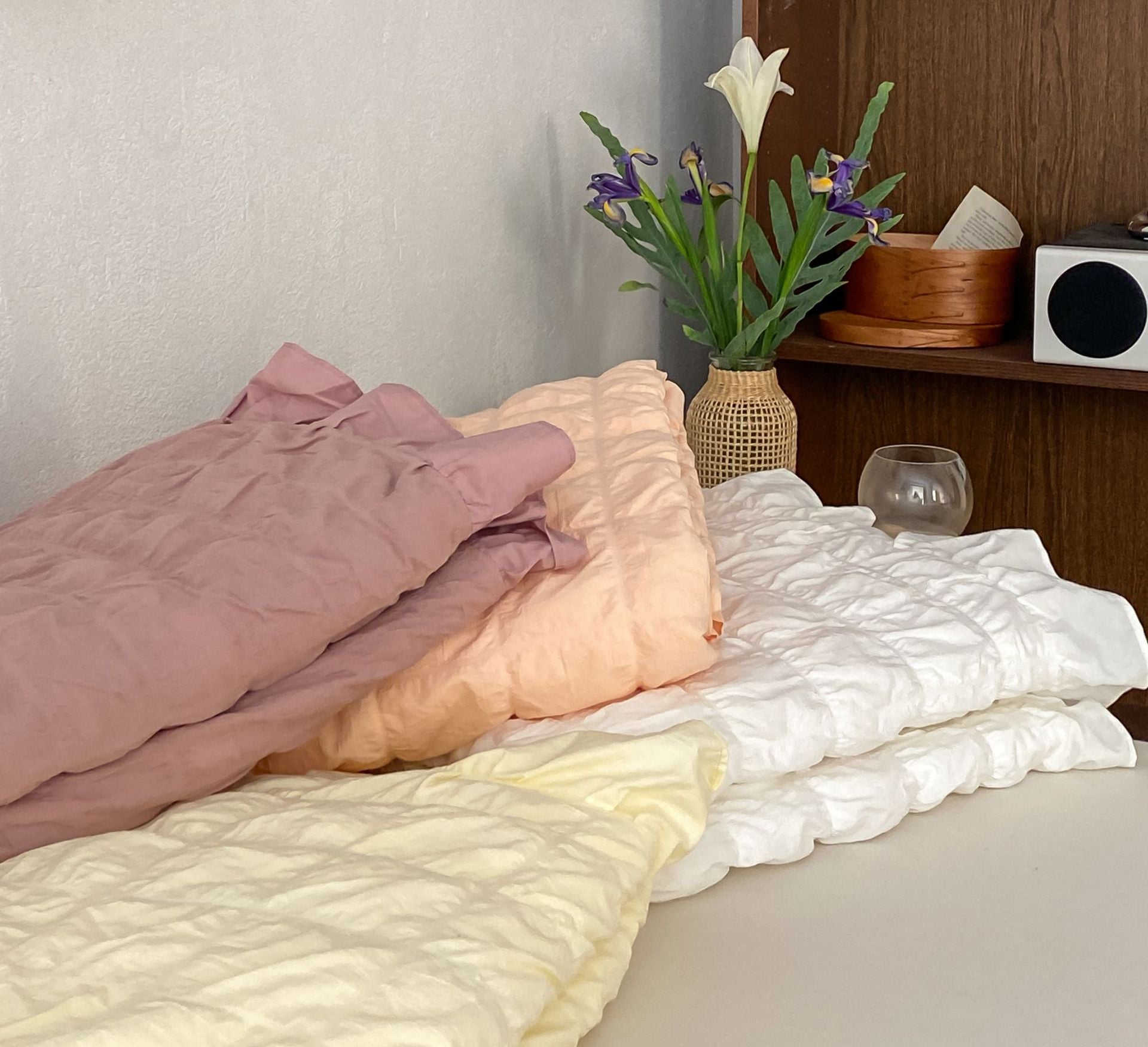  - Ever Lasting - Marshmallow Puff Ruffle Bedding Set / White - Bedding Set - Ever Lasting