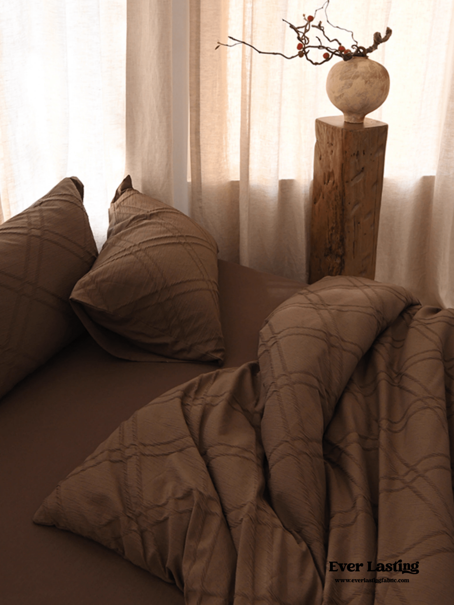 Millard Geometric Jacquard Bedding Bundle - Ever Lasting