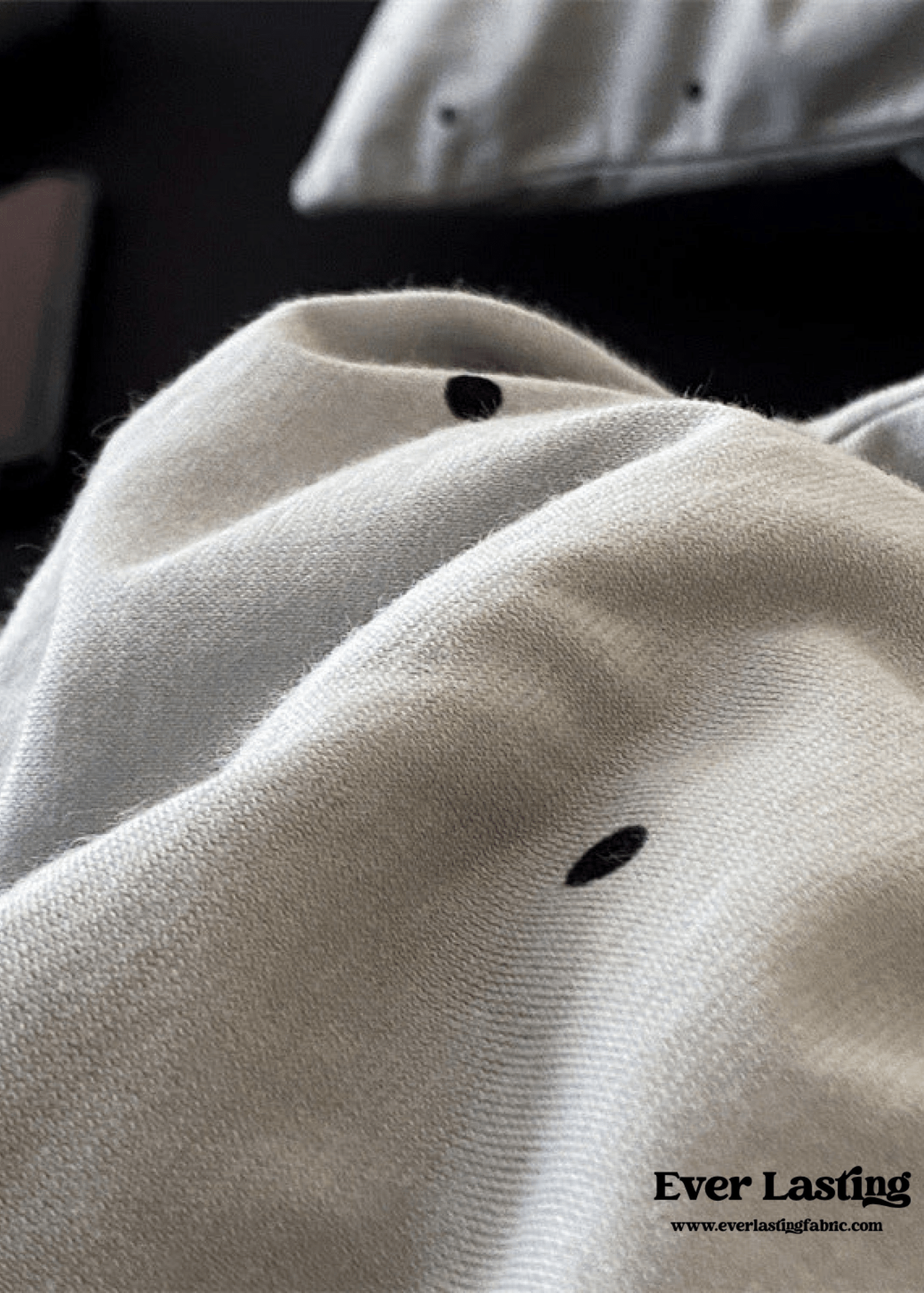 Mini Polka Dot Jersey Knit Bedding Set / Blue + Black - Ever Lasting