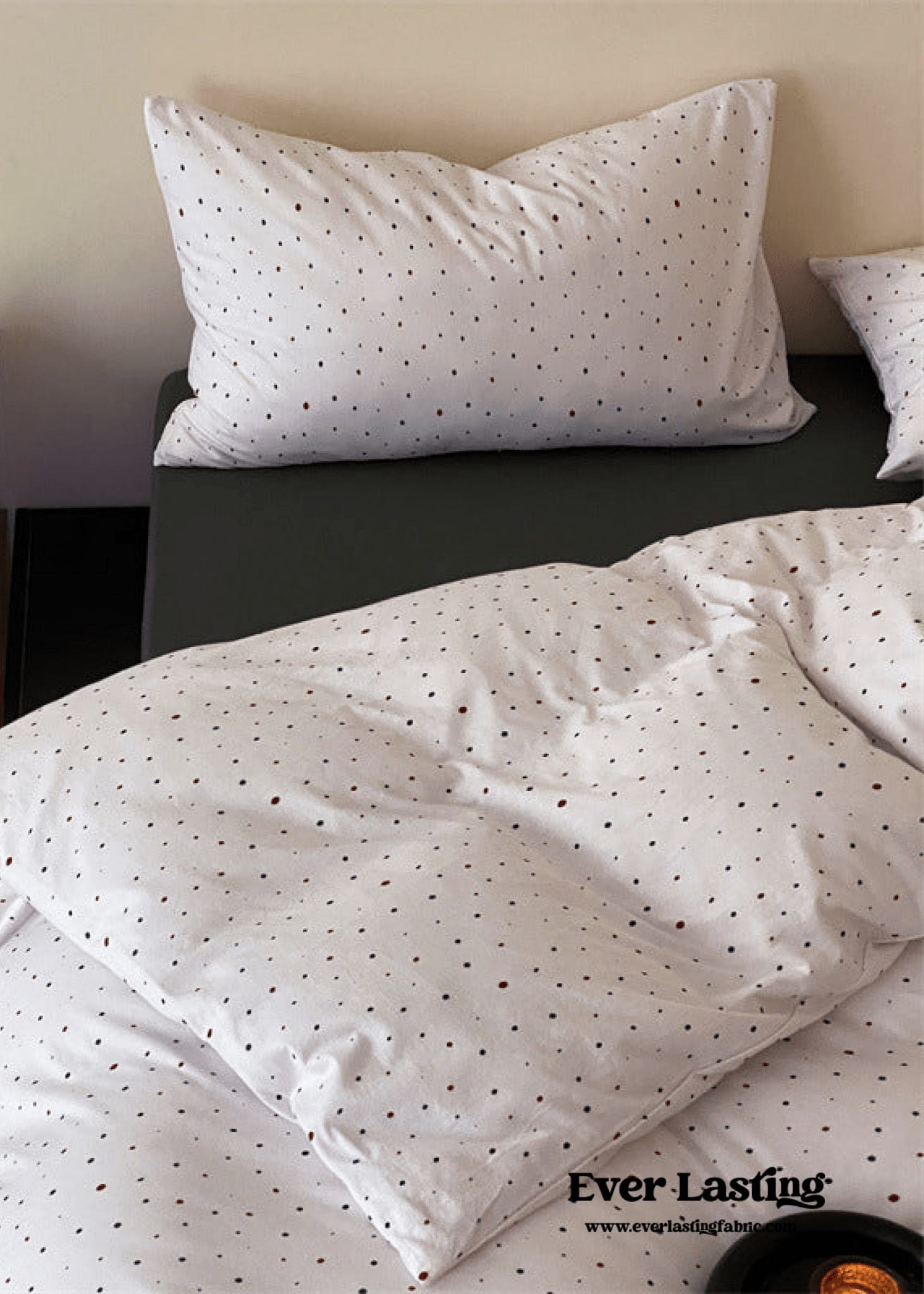  - Ever Lasting - Mini Polka Dot Jersey Knit Bedding Set / Blue + Black - Bedding Set - Ever Lasting