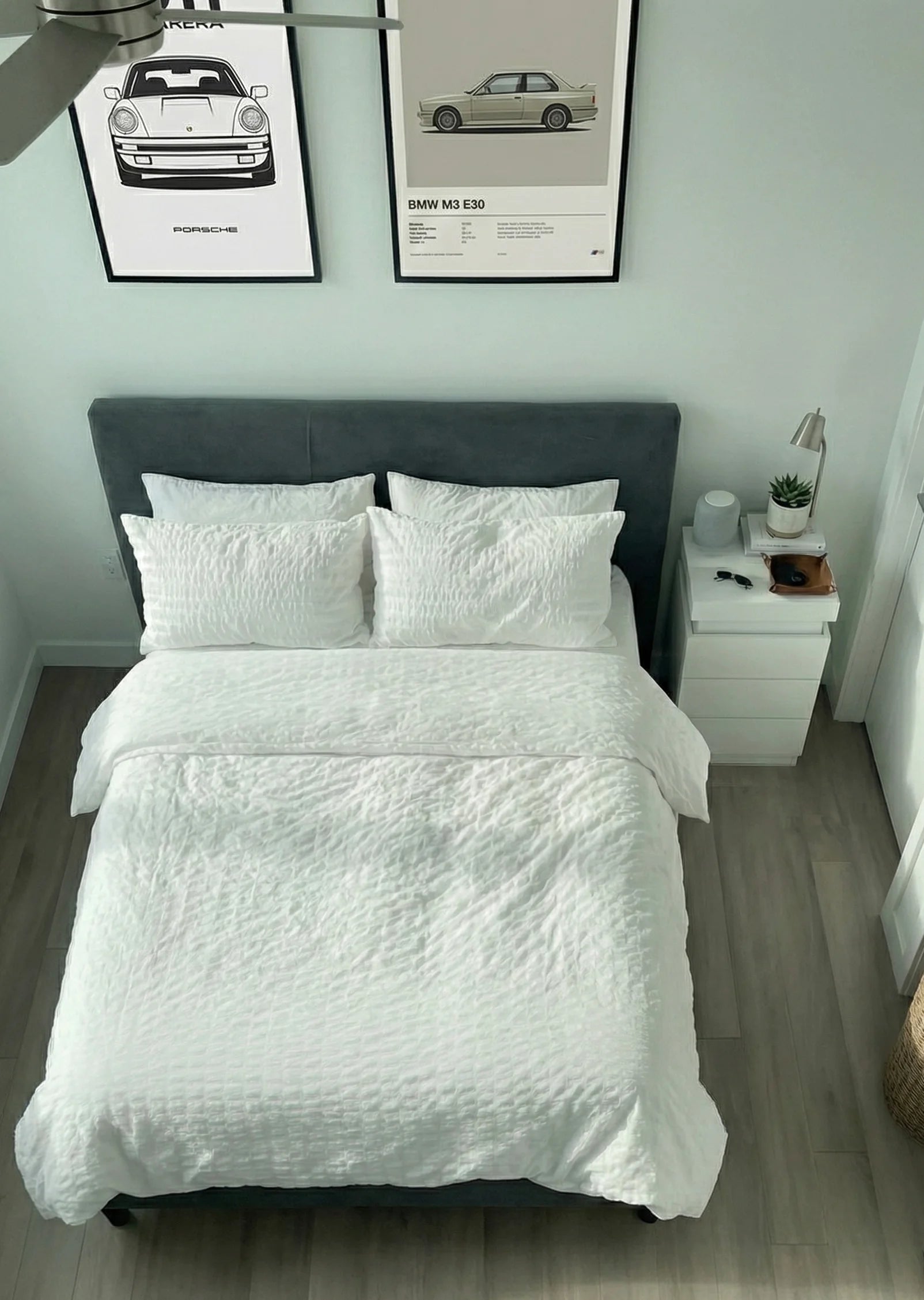  - Ever Lasting - Minimal Bubble Textured Bedding Set / White - Bedding Set - Ever Lasting