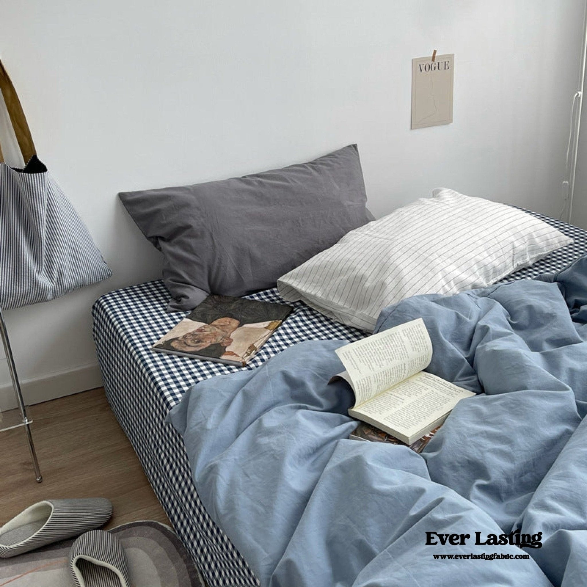 Minimal Mixed Gingham Bedding Bundle - Ever Lasting