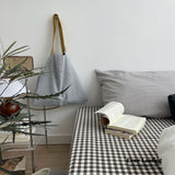 Minimal Mixed Gingham Bedding Set