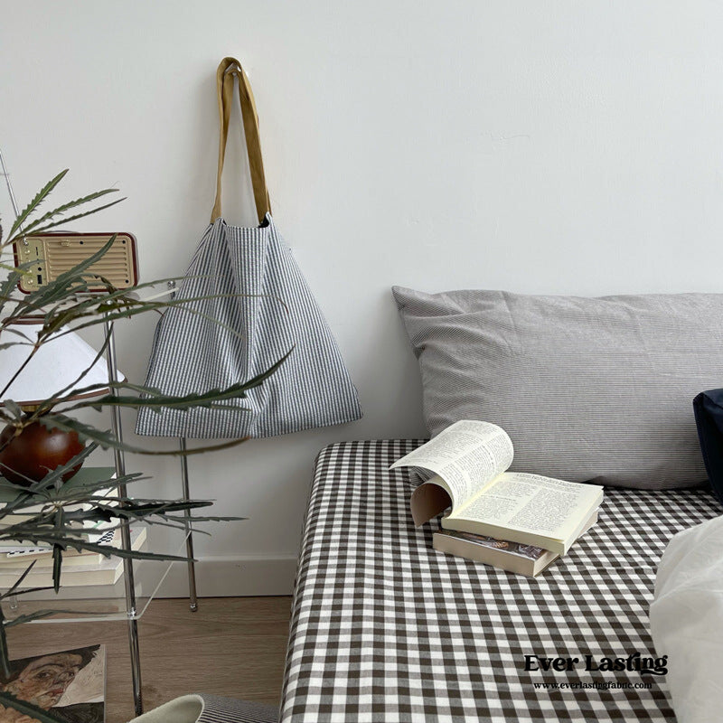 Minimal Mixed Gingham Bedding Set