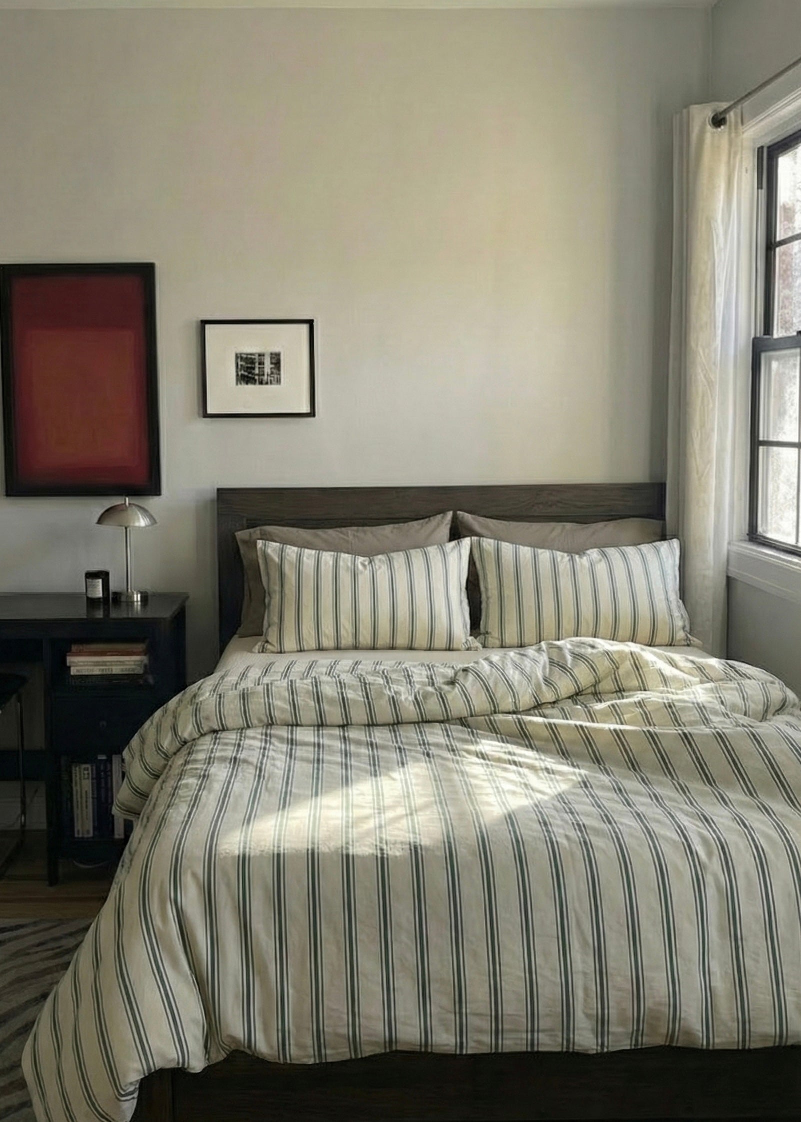  - Ever Lasting - Minimal Stripe Bedding Set / Green - Bedding Set - Ever Lasting