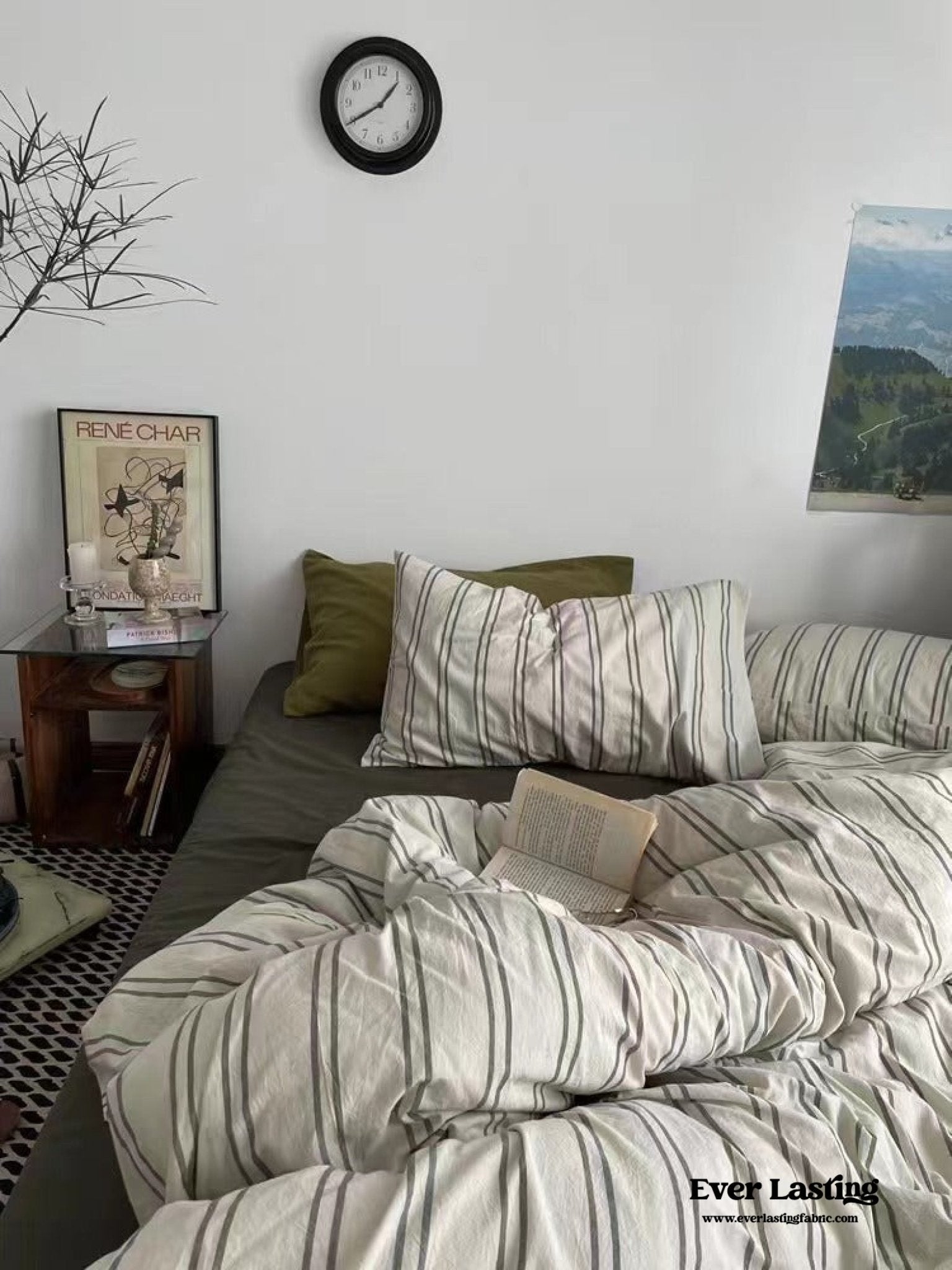Minimal Vintage Stripe Bedding Bundle - Ever Lasting