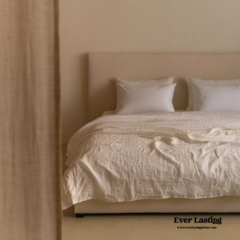 Minimalist Linen Bed Frame (6 Cover Colors)