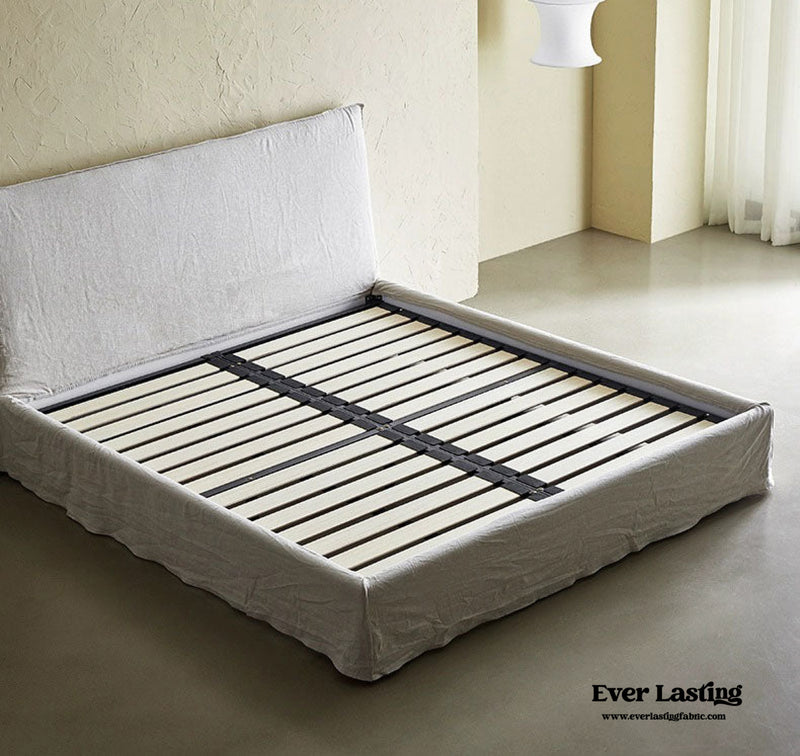 Minimalist Linen Bed Frame (6 Cover Colors)