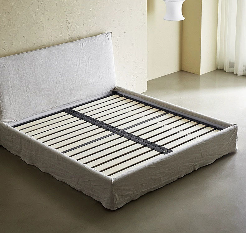  - Ever Lasting - Minimalist Linen Bed Frame (6 Linen Cover Colors) - Bed Frame - Ever Lasting