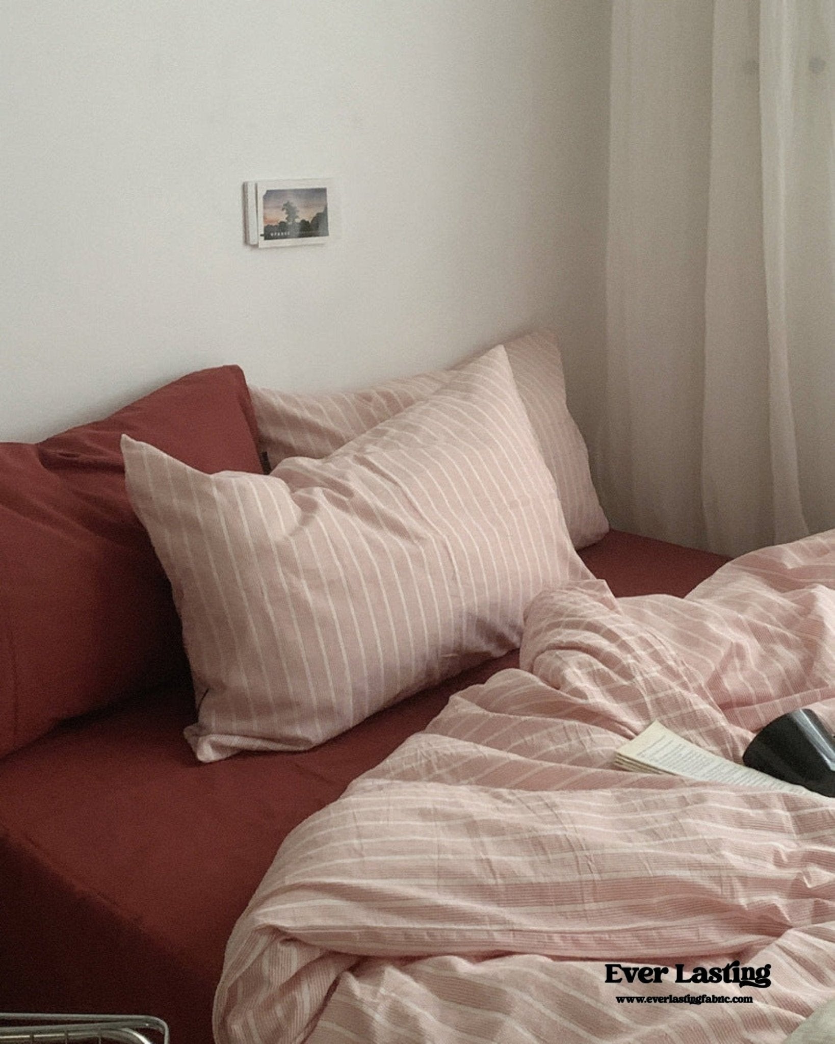 Minimalist Pink Striped Bedding Set - Ever Lasting