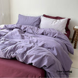 Mixed Color Berry Crush Washed Cotton Bedding Bundle Set