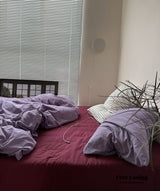 Mixed Color Berry Crush Washed Cotton Bedding Set