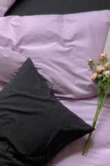 Mixed Color Maximalist Bedding Set / Purple + Black