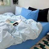Mixed Color Ocean Crush Washed Cotton Bedding Set
