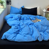 Mixed Color Ocean Crush Washed Cotton Bedding Set