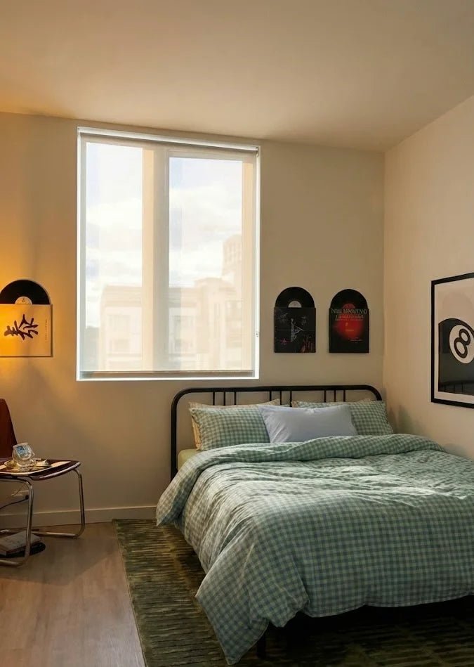  - Ever Lasting - Mixed Gingham Striped Bedding Set / Blue Yellow - Bedding Set - Ever Lasting