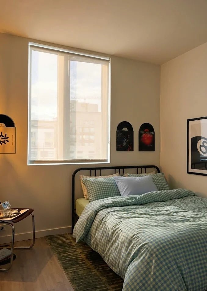  - Ever Lasting - Mixed Gingham Striped Bedding Set / Blue Yellow - Bedding Set - Ever Lasting