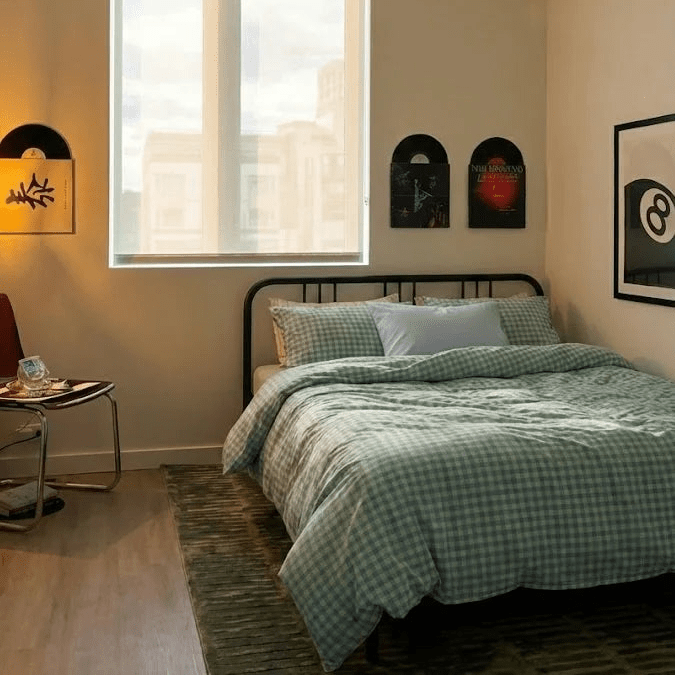  - Ever Lasting - Mixed Gingham Striped Bedding Set / Blue Yellow - Bedding Set - Ever Lasting