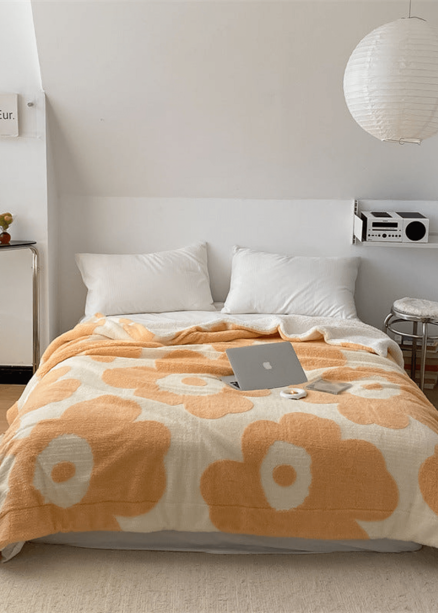 Mixed Velvet Wool Jacquard Floral Blanket (6 Colors) - Ever Lasting