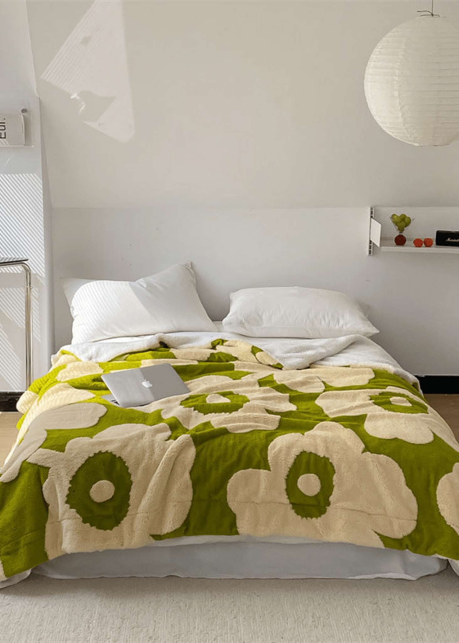 Mixed Velvet Wool Jacquard Floral Blanket (6 Colors) - Ever Lasting