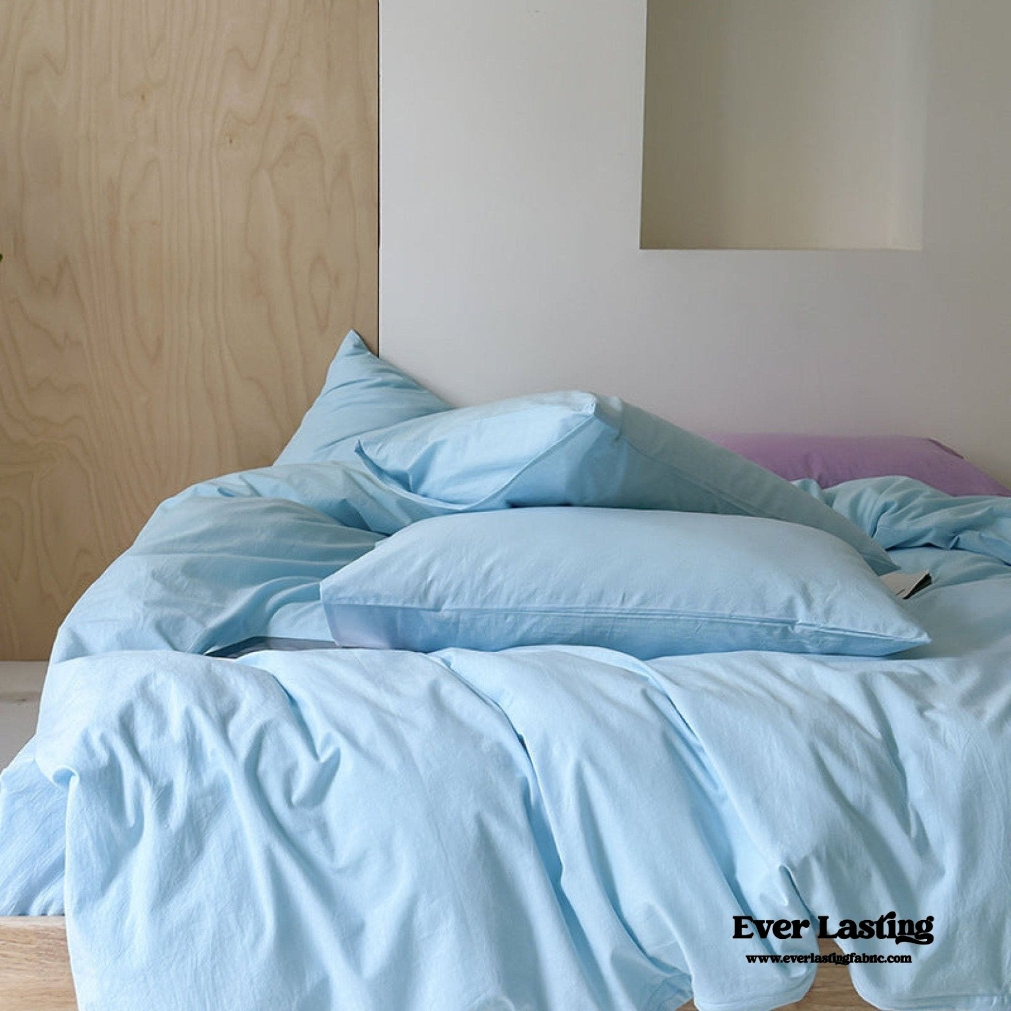 Modern Washed Cotton Bedding Set / Green - Ever Lasting