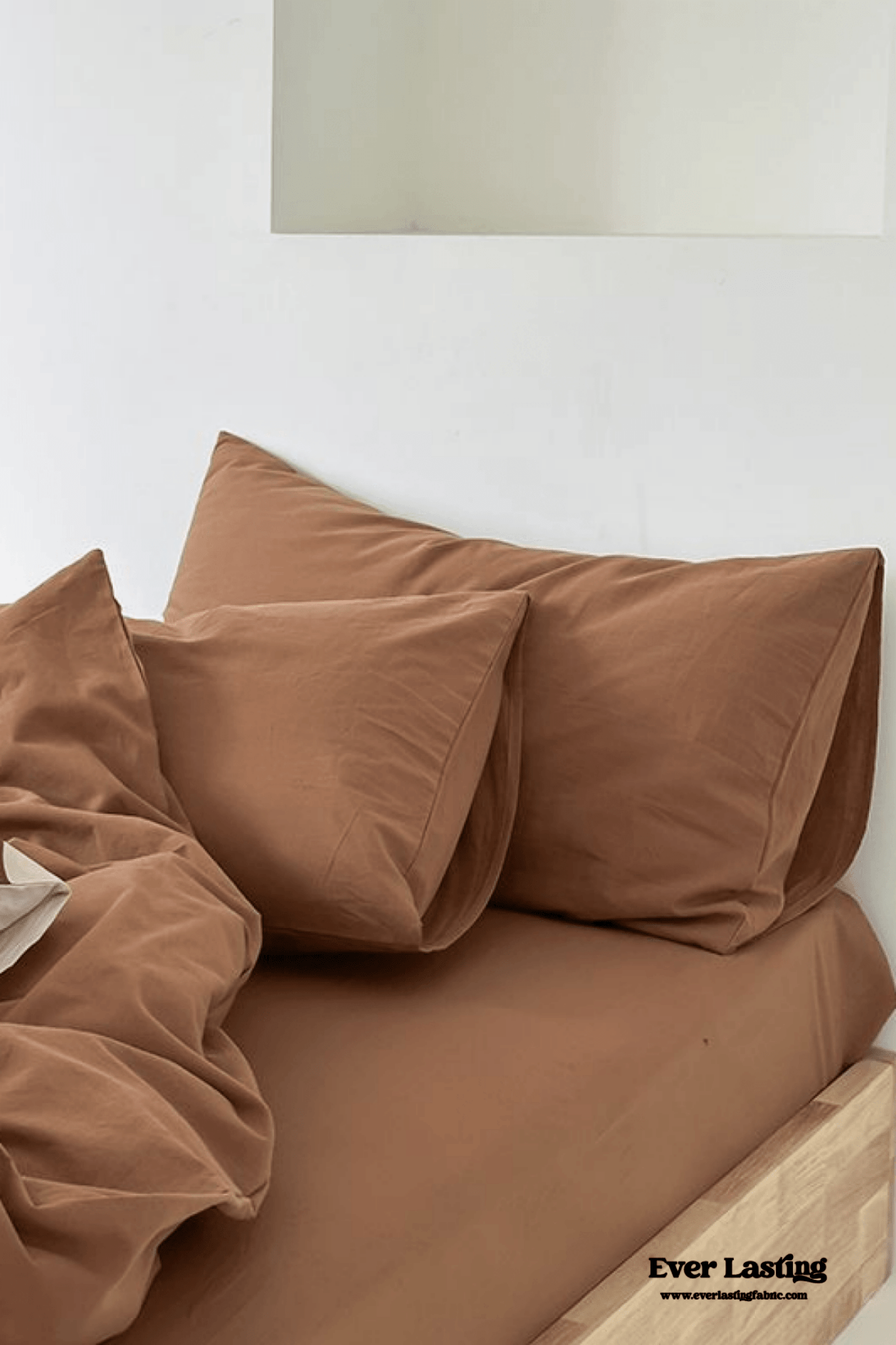 Modern Washed Cotton Bedding Set / Purple - Ever Lasting