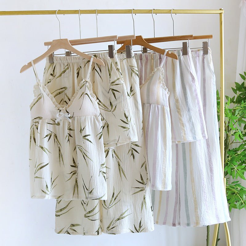 -Ever Lasting - Moonbeam Sleeveless & Short Pant Pajama Set / White -Pajamas -Ever Lasting