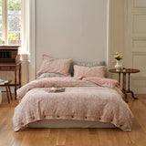Mother Earth Floral Bedding Set Pink-Buttoned / Small Fitted