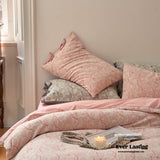 Mother Earth Floral Bedding Set / Pink Ribbon Ties