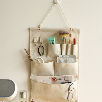 Multi Storage Fabric Wall Hanging Organizer