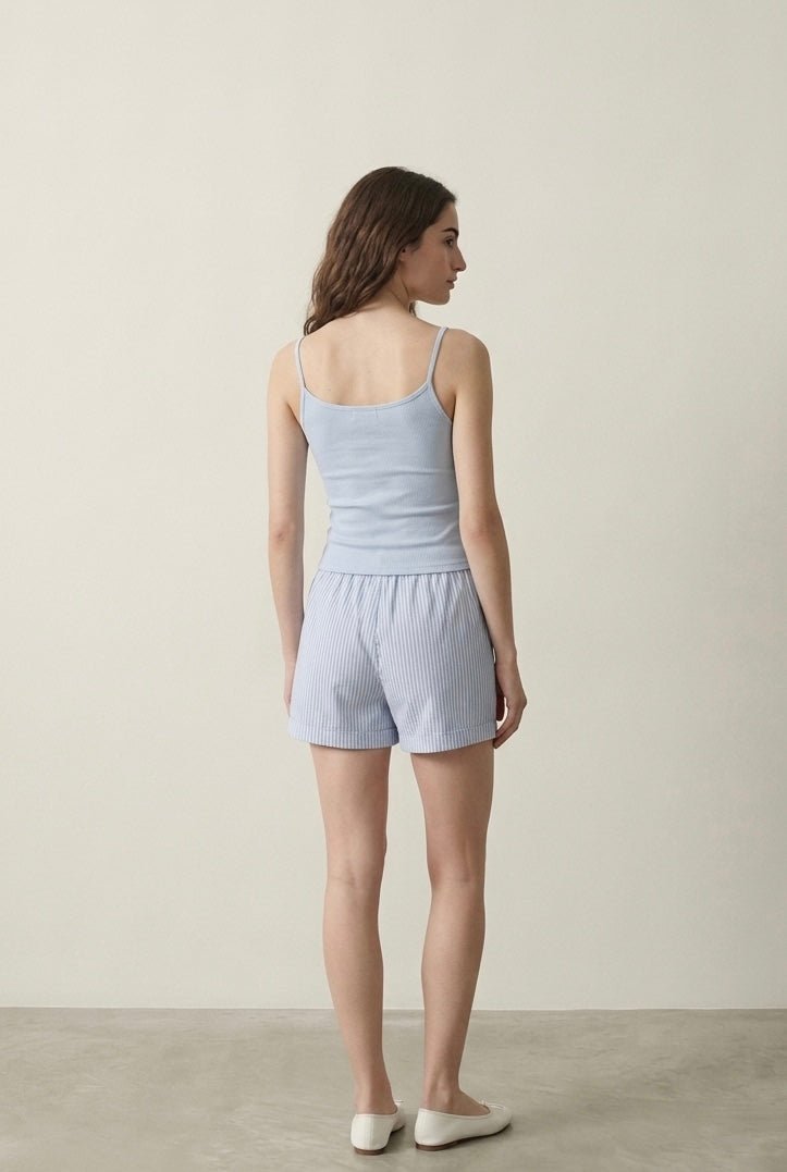 -Ever Lasting - Nerelle Sleeveless & Shorts Pajama Set / Green -Pajamas -Ever Lasting
