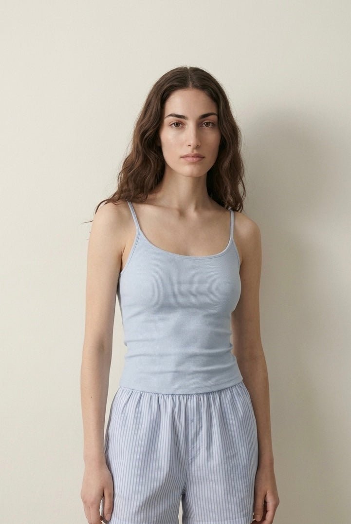 -Ever Lasting - Nerelle Sleeveless & Shorts Pajama Set / Green -Pajamas -Ever Lasting