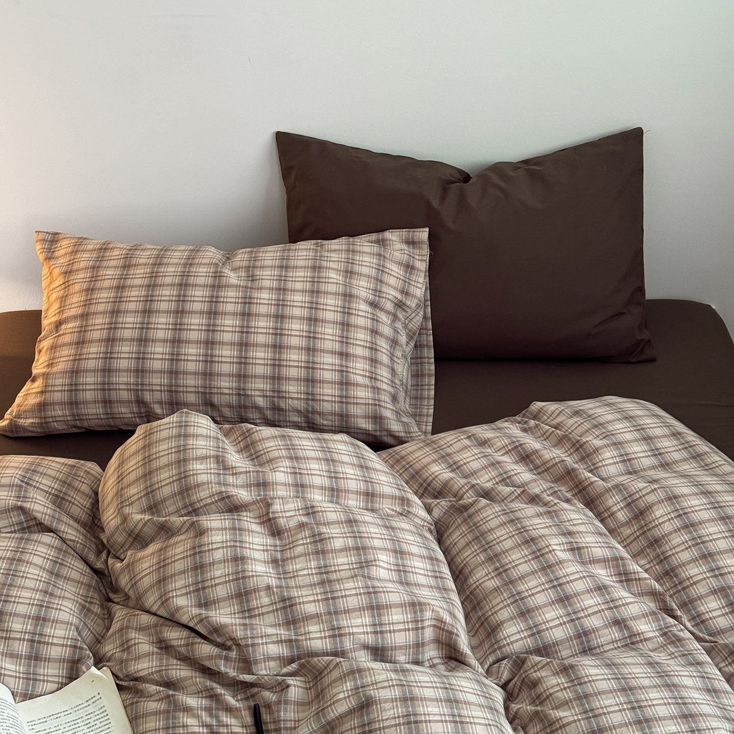  - Ever Lasting - Nerina Gingham Bedding Set / Orange - Bedding Set - Ever Lasting