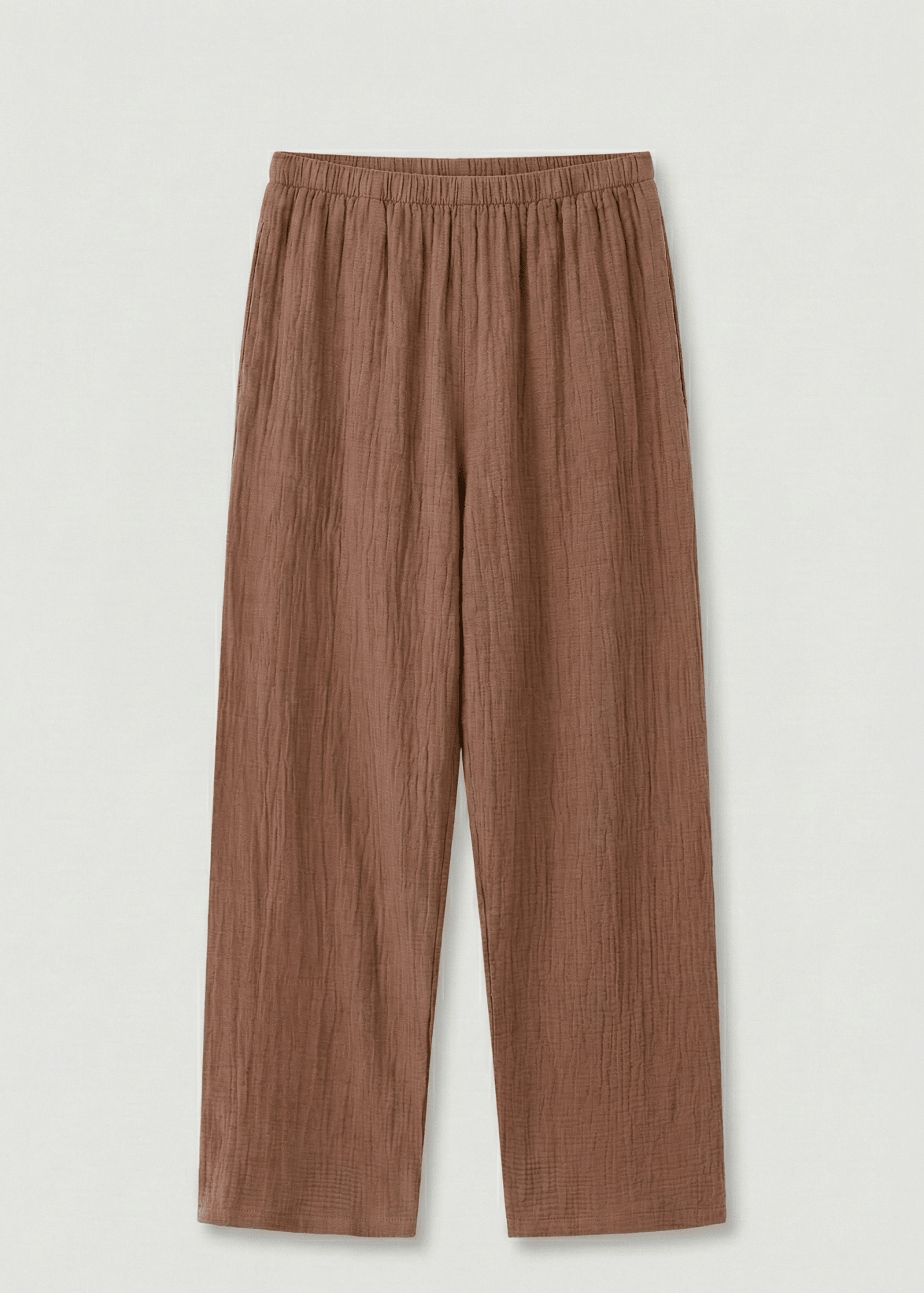  - Ever Lasting - Noa Cotton Japanese Style Lapel Pajama Set / Brown - Pajama Set - Ever Lasting