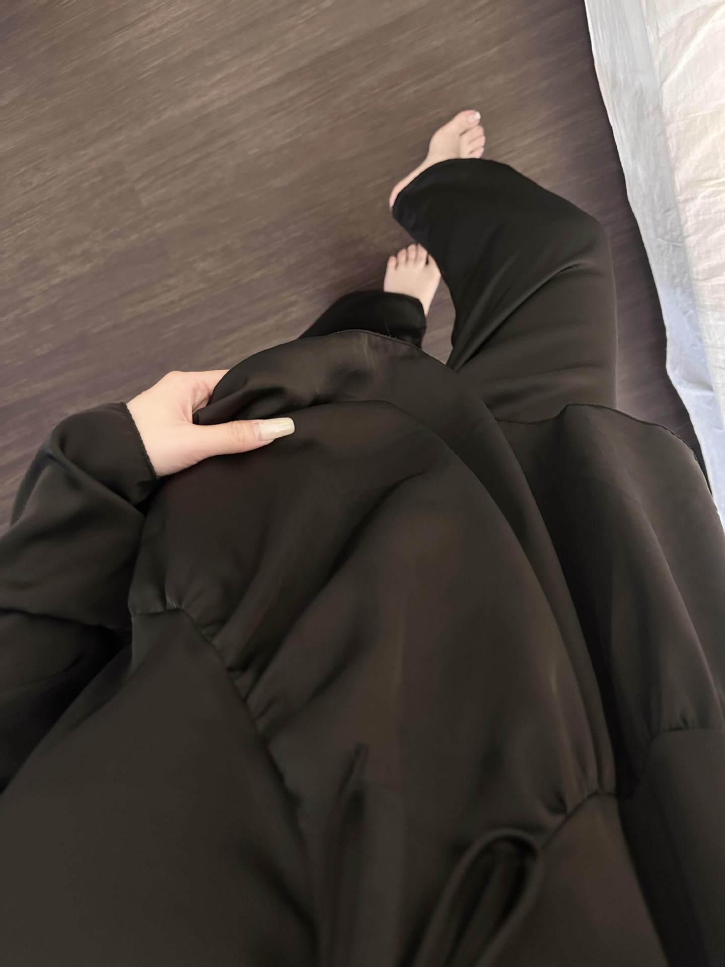 -Ever Lasting - Noira Silky Long-Sleeve Pajama Set / Black -Pajamas -Ever Lasting