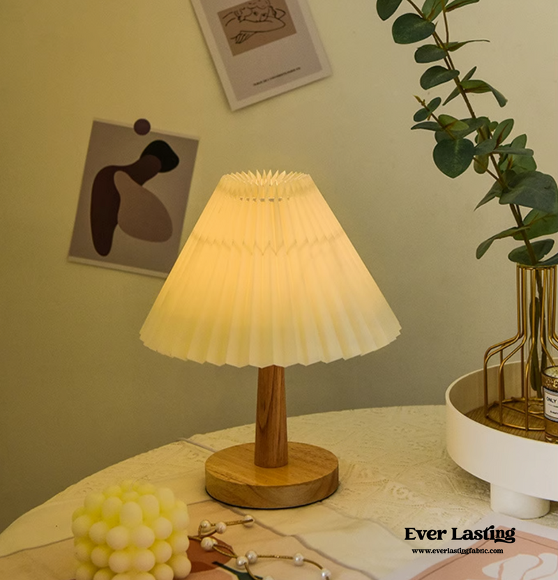 Oak Wood Table Lamp (4 Colors) Light