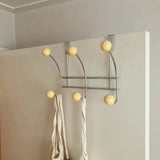 Over The Door Organizer / Adjustable Cream Fixed - 3 Hooks Hangers & Clothing Storage
