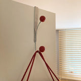 Over The Door Organizer / Three Hooks Red Fixed - 1 Hook Hangers & Clothing Storage