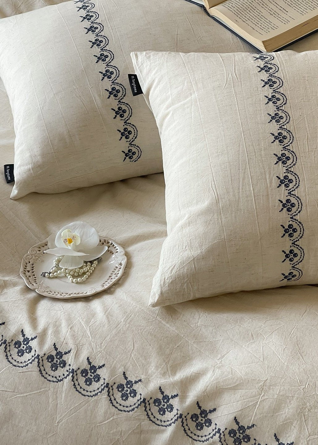 -Ever Lasting - Paisley Cross Stitch Bedding Bundle -Bedding Bundle -Ever Lasting