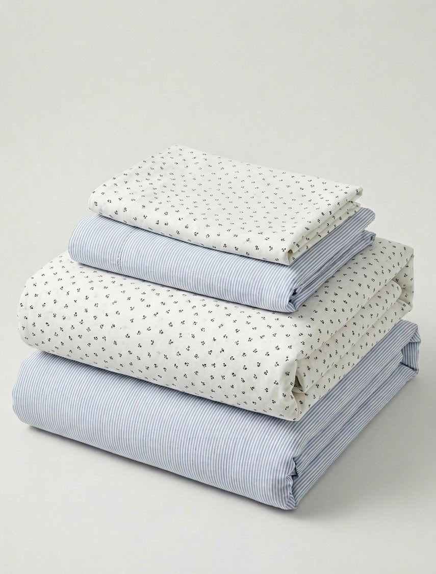  - Ever Lasting - Paloma Striped Floral Bedding Bundle - Bedding Bundle - Ever Lasting