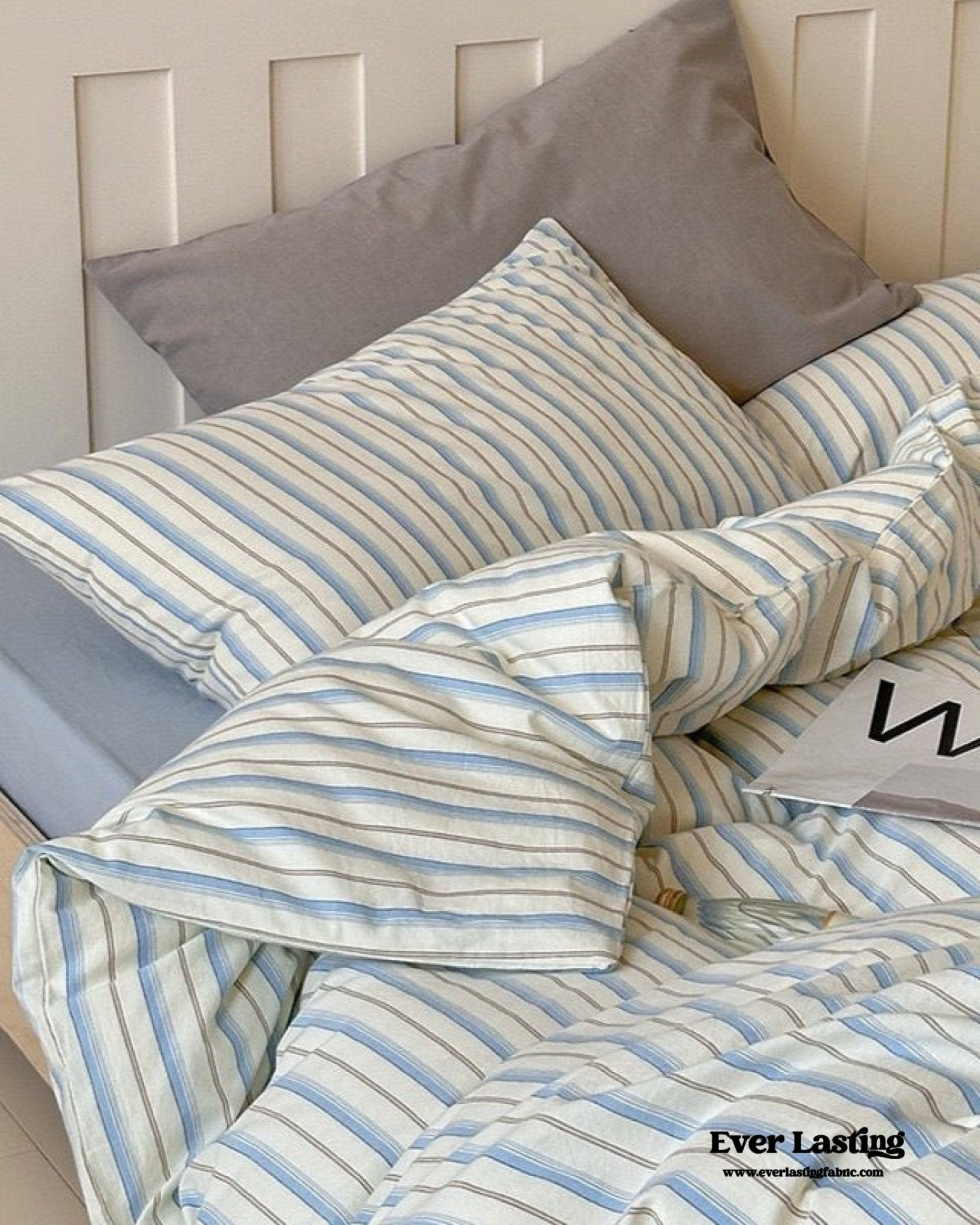 Parker Minimalist Striped Bedding Set / Pink - Ever Lasting