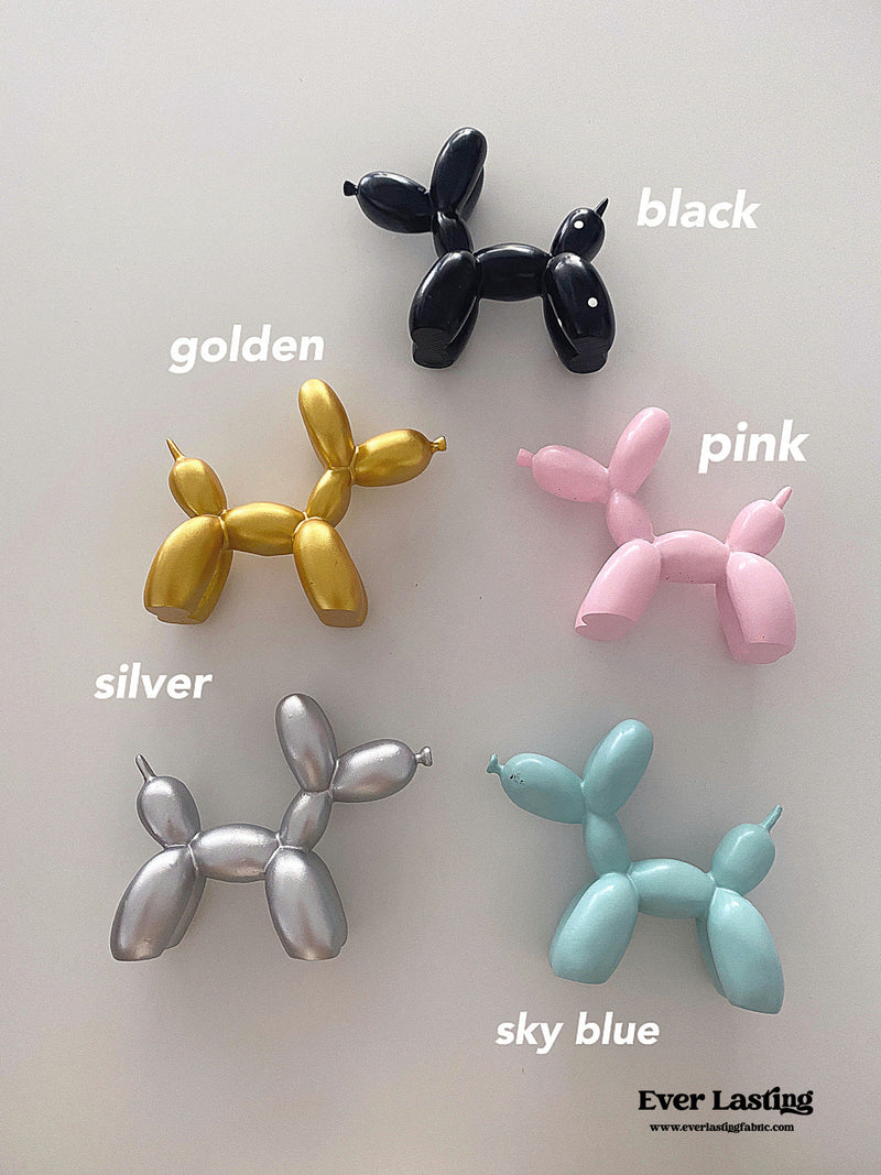 Pastel Balloon Dog Sculpture Decor (5 Colors)