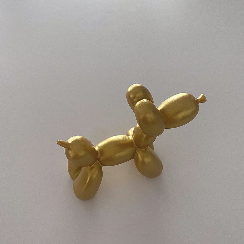 Pastel Balloon Dog Sculpture Decor (5 Colors) Golden