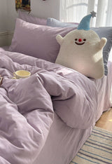 Pastel Bedding Set Purple / Small Flat