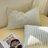 Pastel Candy Stripe Pillowcases Blue