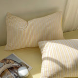 Pastel Candy Stripe Pillowcases Yellow
